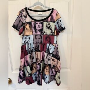 Taylor Swift Multicolor Kids Dress